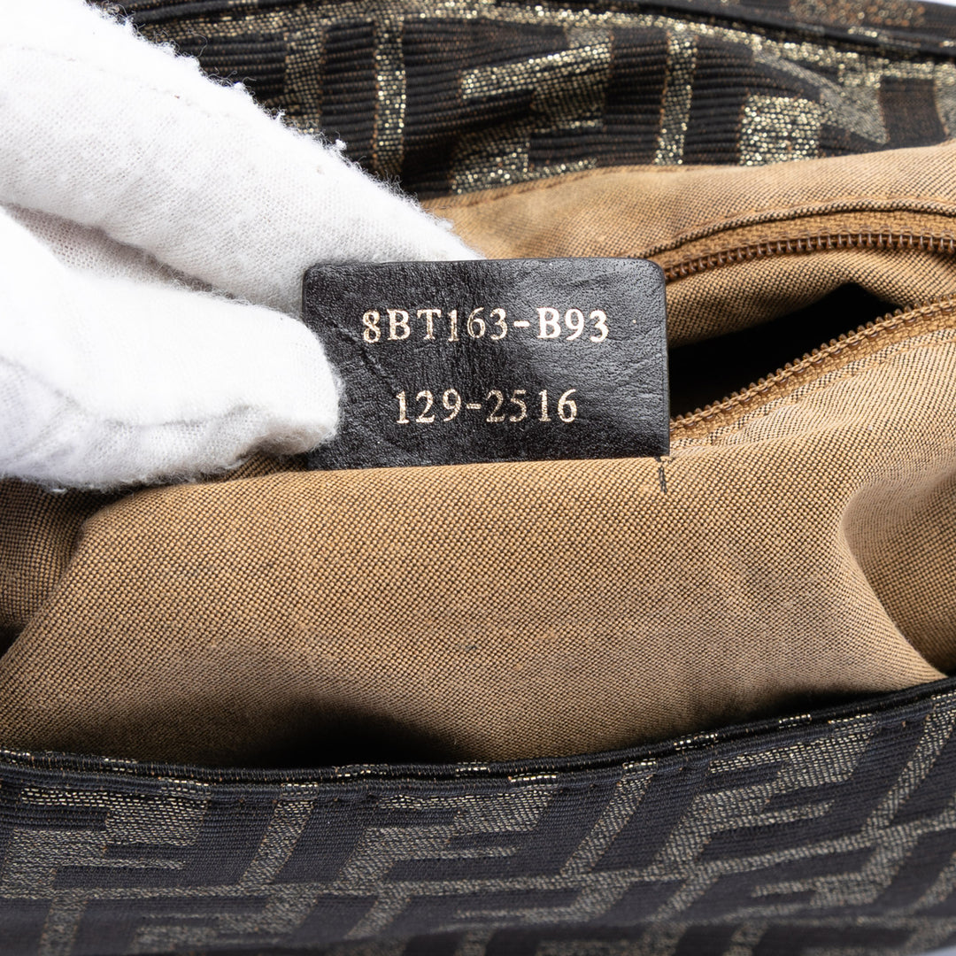 Fendi Large Zucca Toile Mia à rabat Sac bandoulière