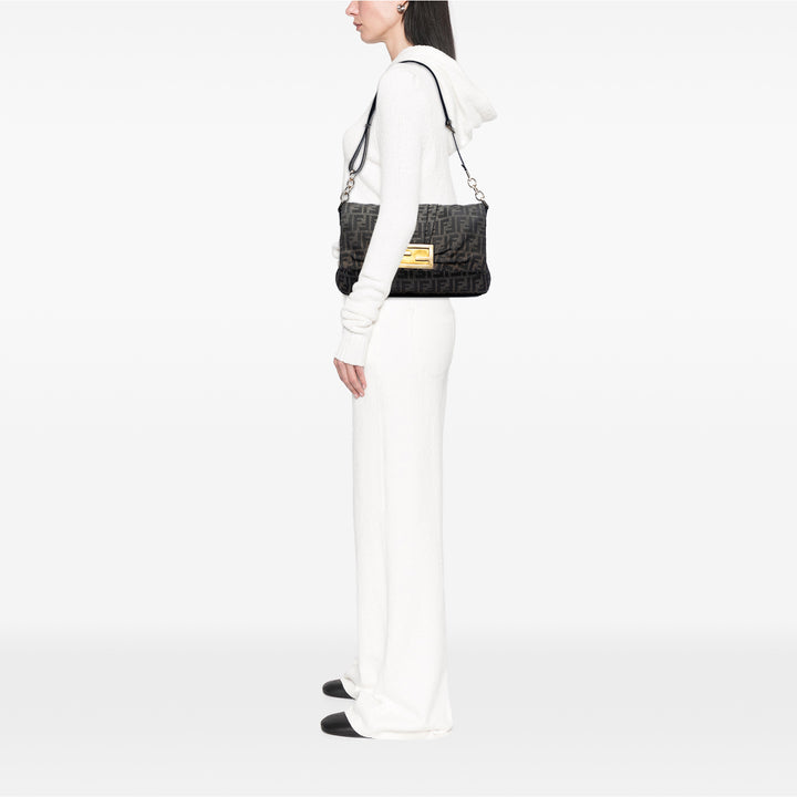 Fendi Large Zucca Toile Mia à rabat Sac bandoulière
