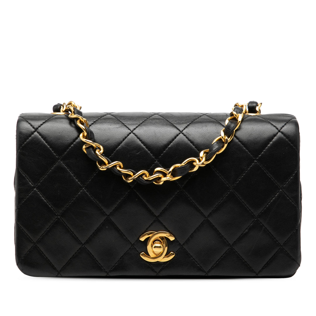 Chanel CC Matelassé Cuir d’agneau Turnlock Full Simple rabat