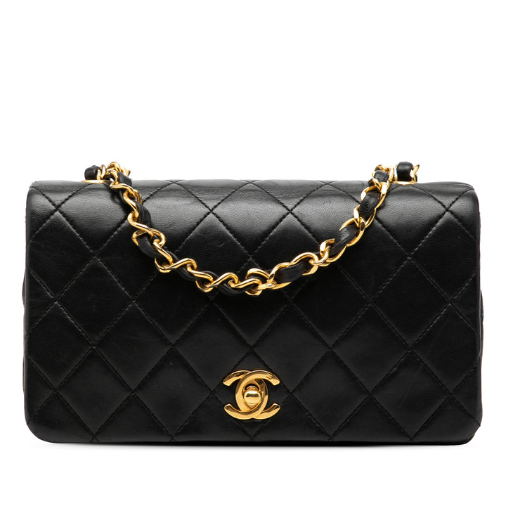 Chanel CC Matelassé Cuir d’agneau Turnlock Full Simple rabat