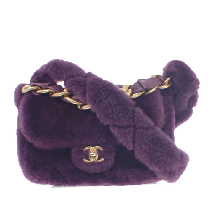Matelassé Shearling Coconing Rabat simple Violet