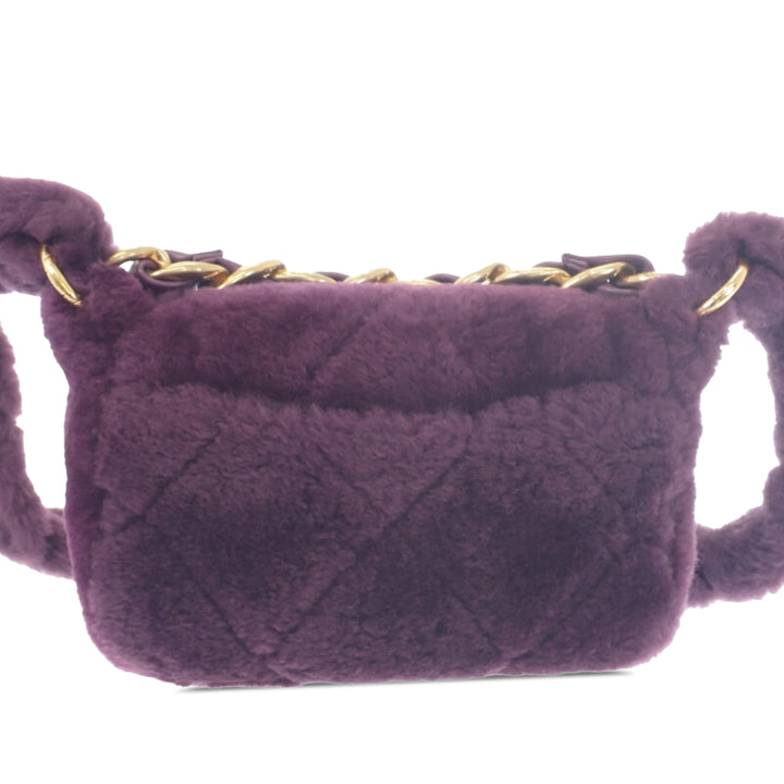 Matelassé Shearling Coconing Rabat simple Violet