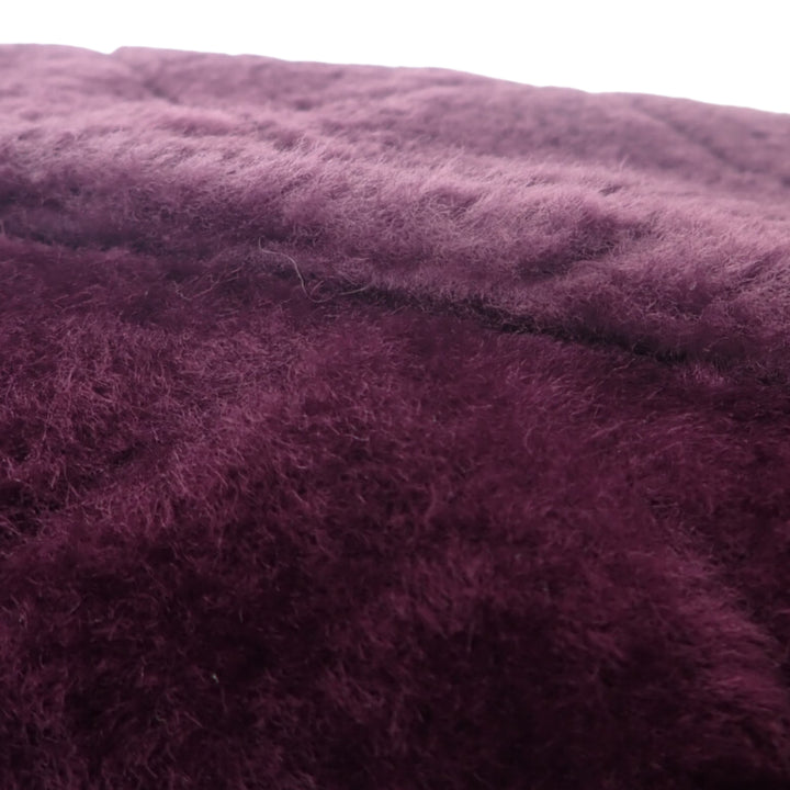 Matelassé Shearling Coconing Rabat simple Violet