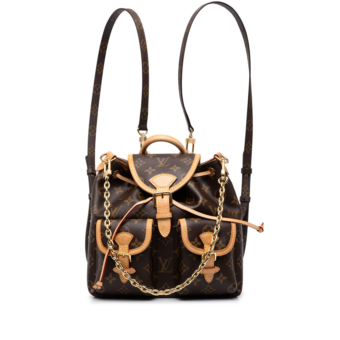 Louis Vuitton Sac à dos Excursion Monogram PM Marron – vue principale – GABY PARIS