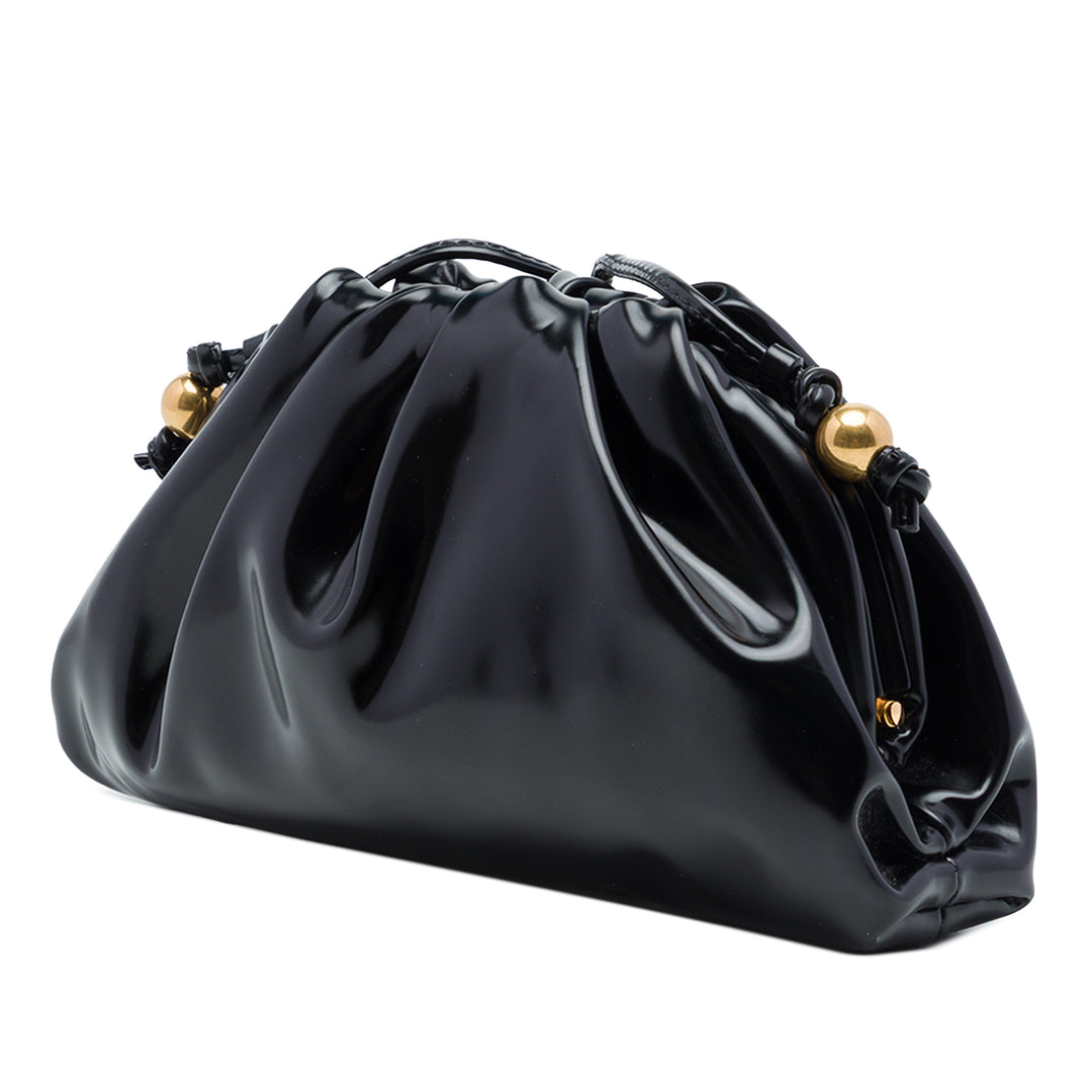 Bottega Veneta Pochette Brushed The Mini Cuir de veau Noir – vue 2 – GABY PARIS