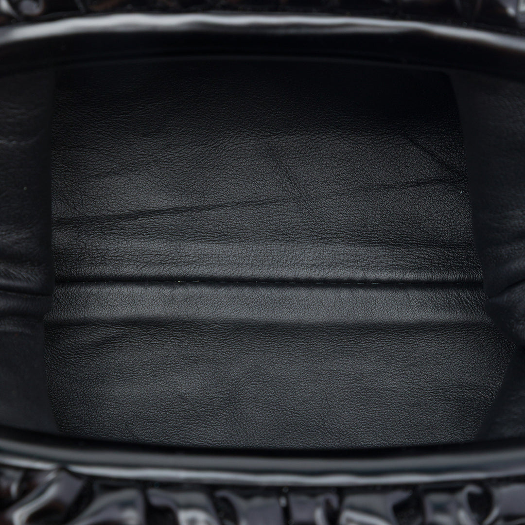 Bottega Veneta Pochette Brushed The Mini Cuir de veau Noir – vue 4 – GABY PARIS