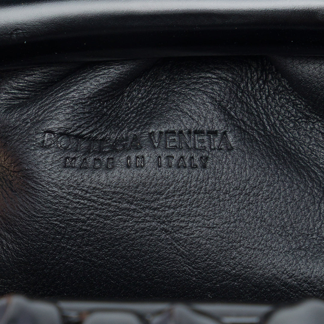 Bottega Veneta Pochette Brushed The Mini Cuir de veau Noir – vue 5 – GABY PARIS