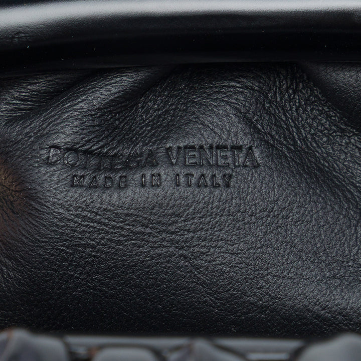 Bottega Veneta Pochette Brushed The Mini Cuir de veau Noir – vue 5 – GABY PARIS