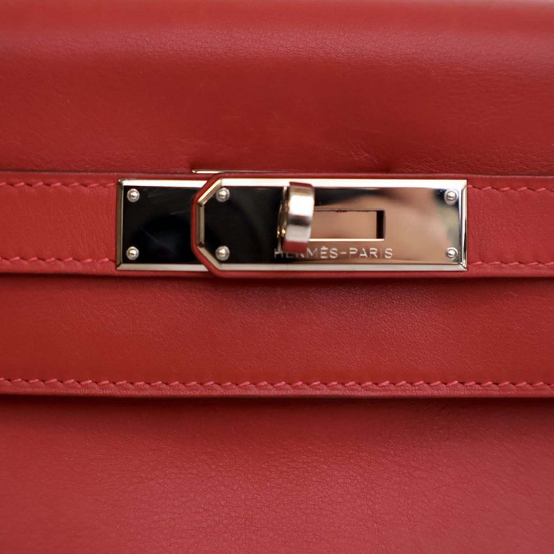 Hermès Swift Kelly II Retourne 32 Rouge – GABY PARIS Authentique
