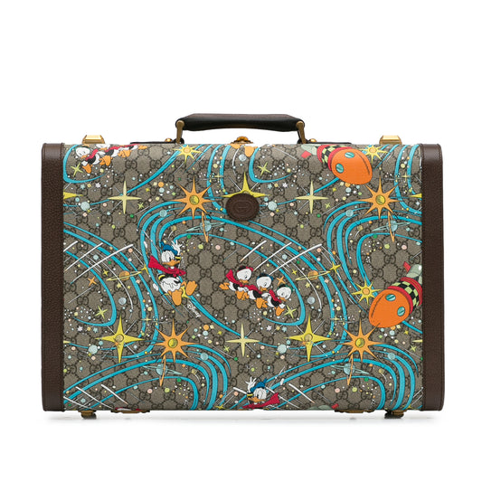 x Disney Medium GG Supreme Donald Duck Savoy Suitcase Brown - Gaby Paris
