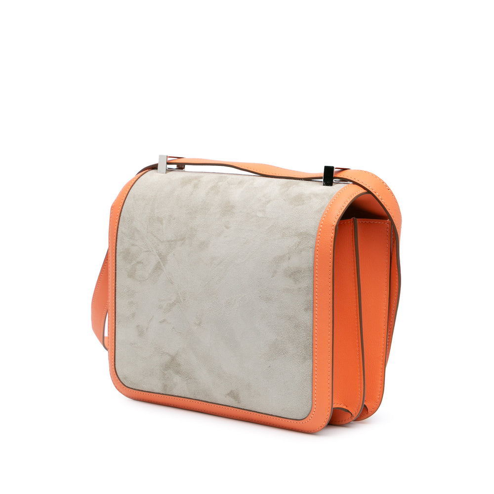 Hermès Sac bandoulière Doblis et Constance 24 Swift Gris – vue 2 – GABY PARIS