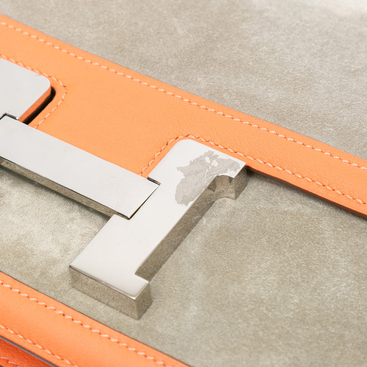Hermès Sac bandoulière Doblis et Constance 24 Swift Gris – vue 7 – GABY PARIS