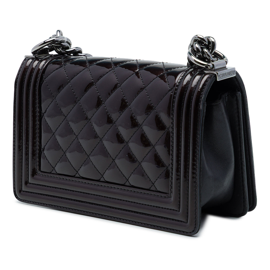 Chanel Matelassé Boy à rabat Petit Violet – vue 2 – GABY PARIS