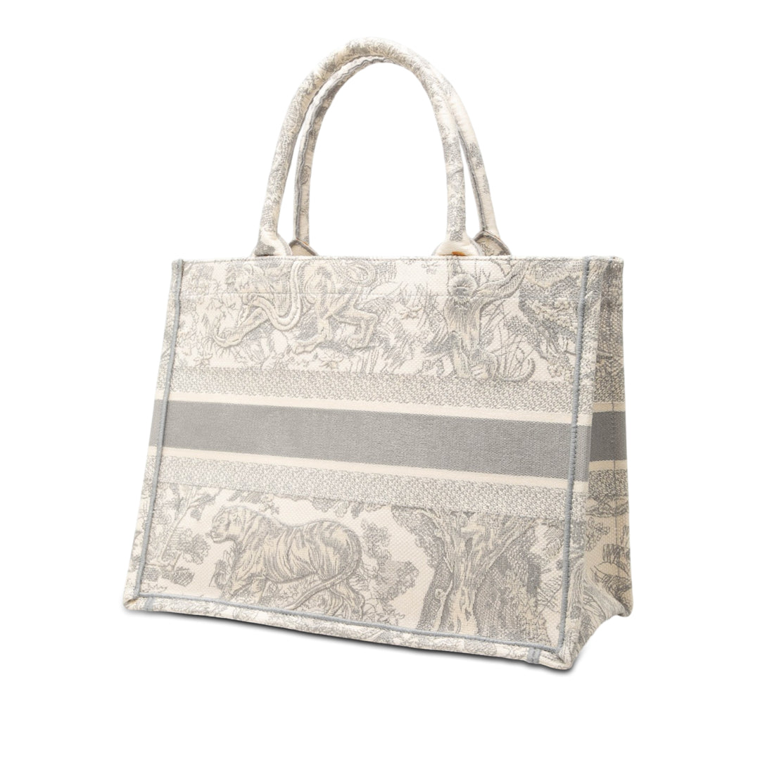 Dior Medium Toile brodé Dioriviera Toile De Jouy Book Cabas