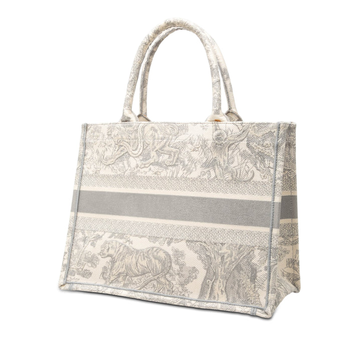 Dior Medium Toile brodé Dioriviera Toile De Jouy Book Cabas