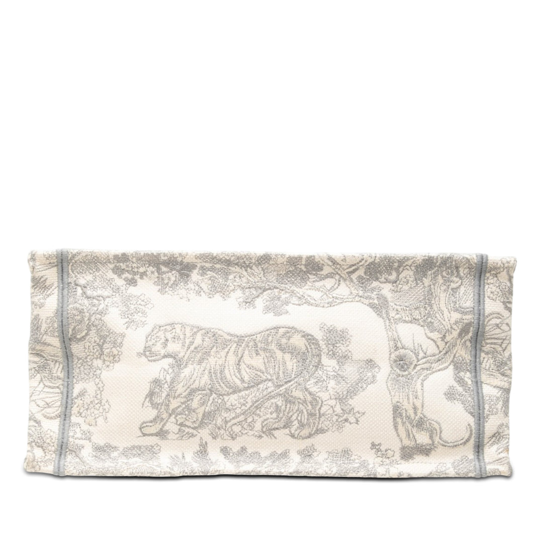 Dior Medium Toile brodé Dioriviera Toile De Jouy Book Cabas