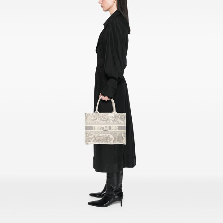 Dior Medium Toile brodé Dioriviera Toile De Jouy Book Cabas