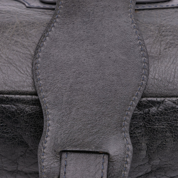 Lambskin Motocross Classic First Giant 12 Satchel Gray - Gaby Paris