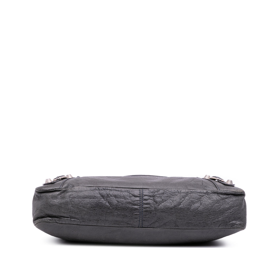 Lambskin Motocross Classic First Giant 12 Satchel Gray - Gaby Paris