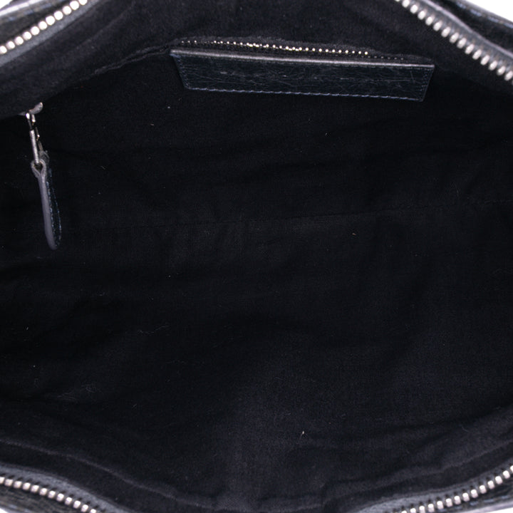 Lambskin Motocross Classic First Giant 12 Satchel Gray - Gaby Paris