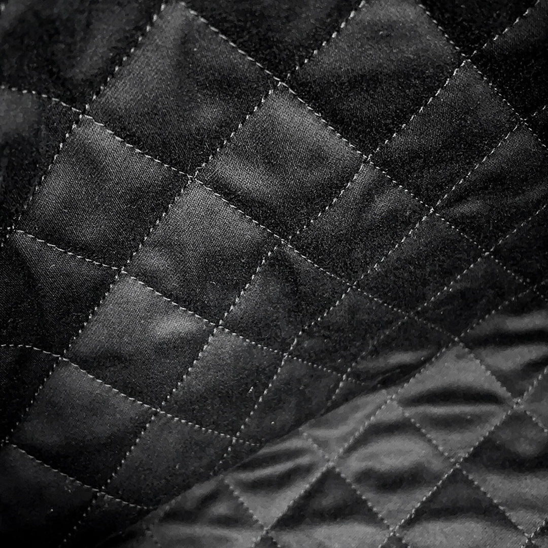 Matelassé brillant 22 Sac Moyen Cuir de veau Noir
