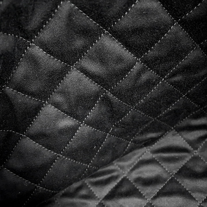 Matelassé brillant 22 Sac Moyen Cuir de veau Noir