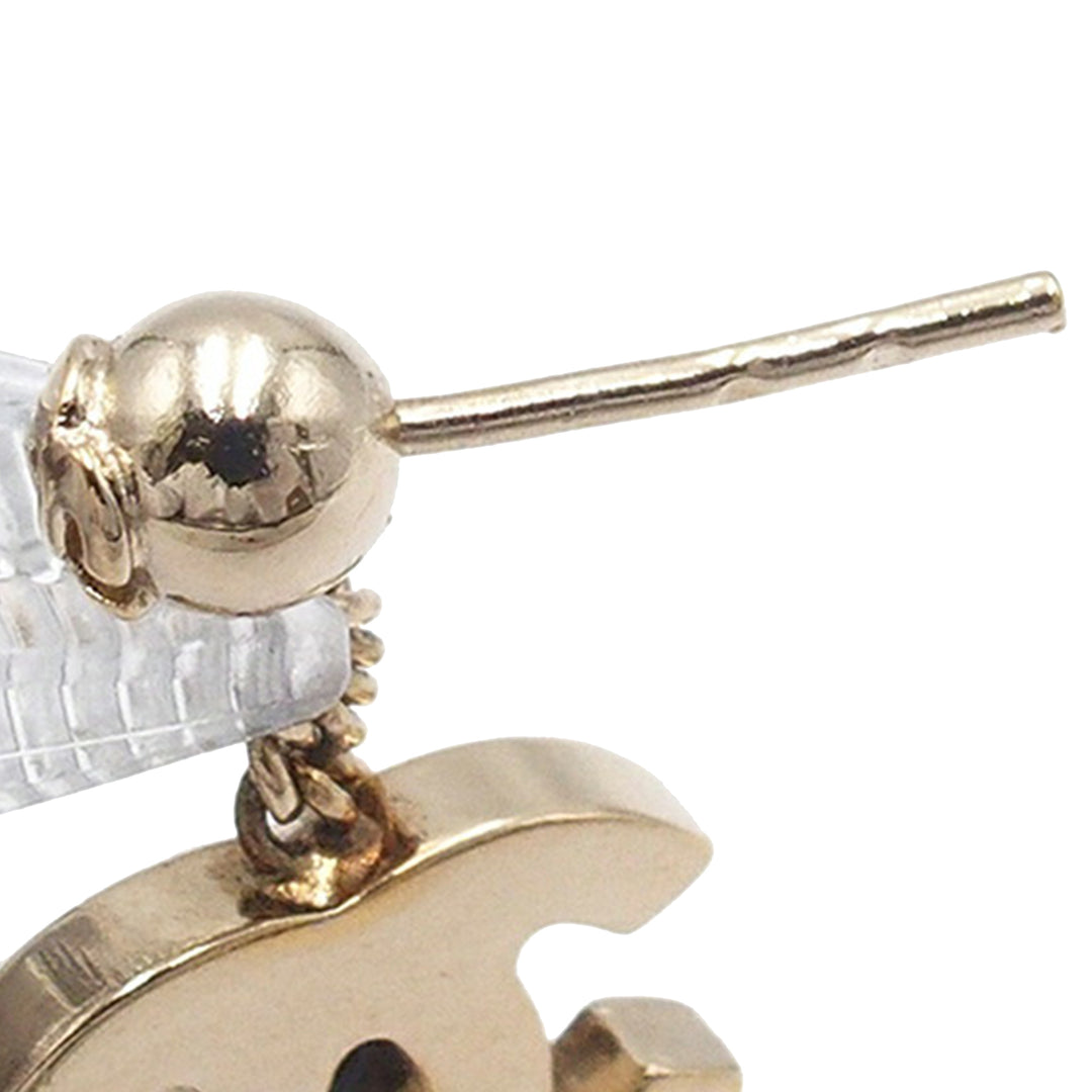 Chanel plaqué Resin et Rhinestone CC Lipstick pendantes fermoir poussette Boucles d’oreilles – GABY PARIS Authentique
