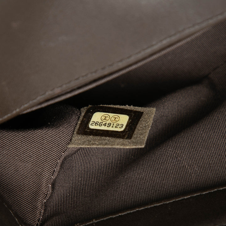 Chanel Small Chevron Cuir d’agneau Boy à rabat