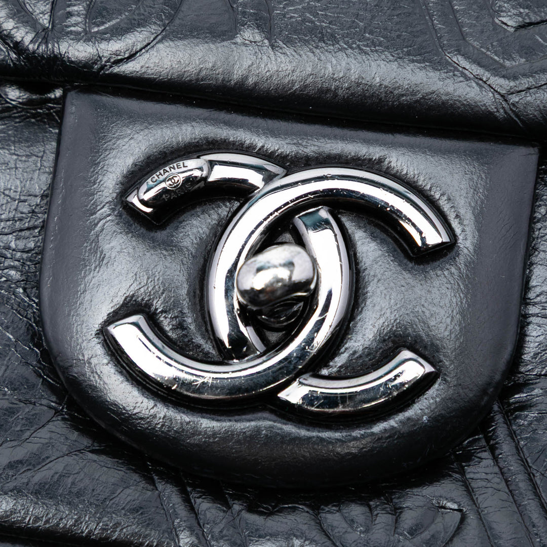 Chanel Medium embossé Cuir de veau Precious Symbols à rabat