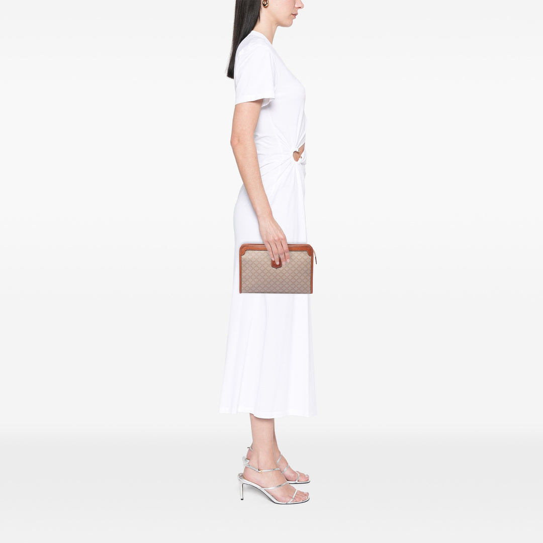 Celine Pochette Macadam Toile enduite Beige – vue 6 – GABY PARIS