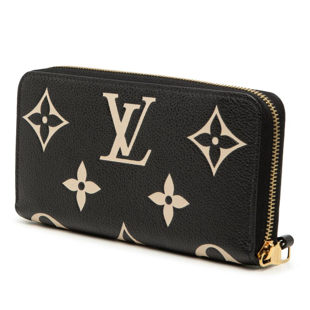 Louis Vuitton Bicolor Monogram Empreinte Giant Zippy Portefeuille
