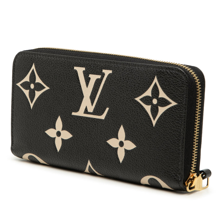 Louis Vuitton Bicolor Monogram Empreinte Giant Zippy Portefeuille