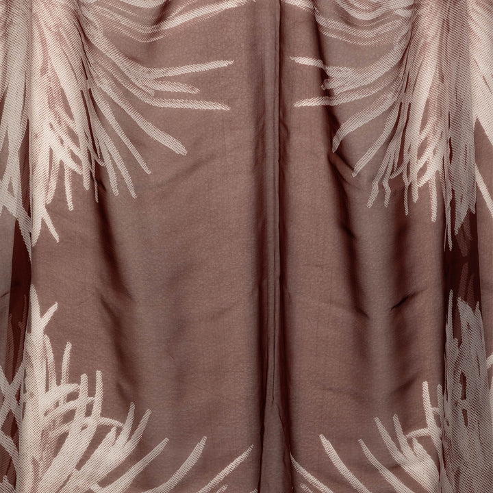 Hermès Dahlia Mousseline Shawl 140 Soie