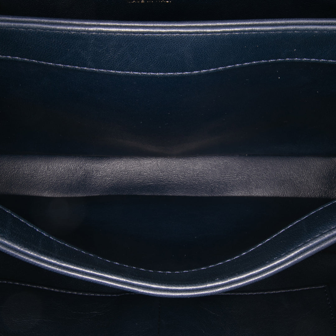 Medium Lambskin Trendy CC Top Handle Bag Black - Gaby Paris