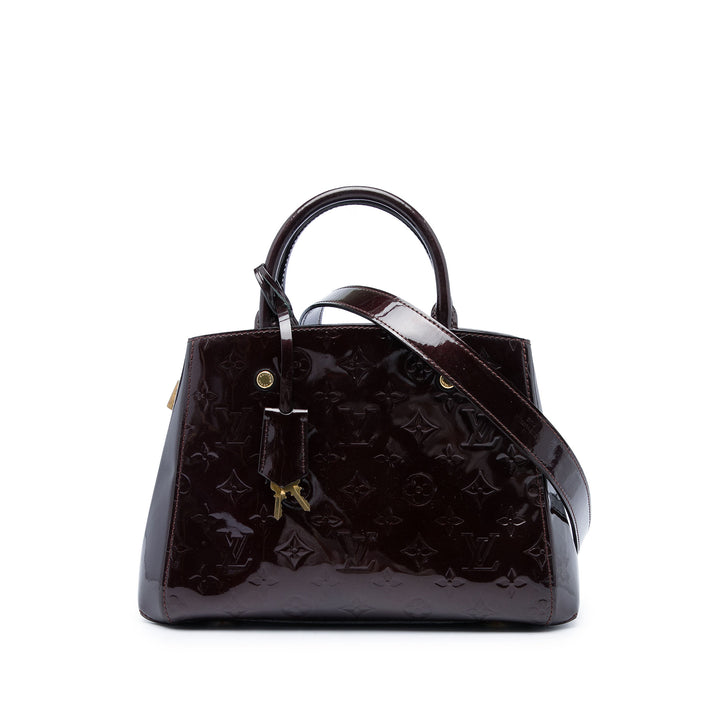 Louis Vuitton Montaigne BB Cuir verni Monogram Violet