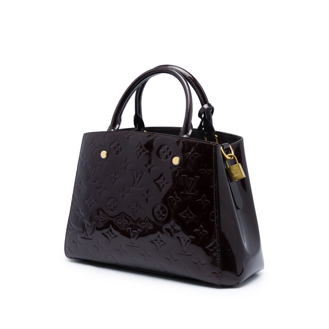 Louis Vuitton Montaigne BB Cuir verni Monogram Violet
