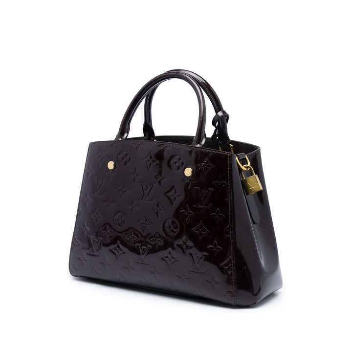 Louis Vuitton Montaigne BB Cuir verni Monogram Violet