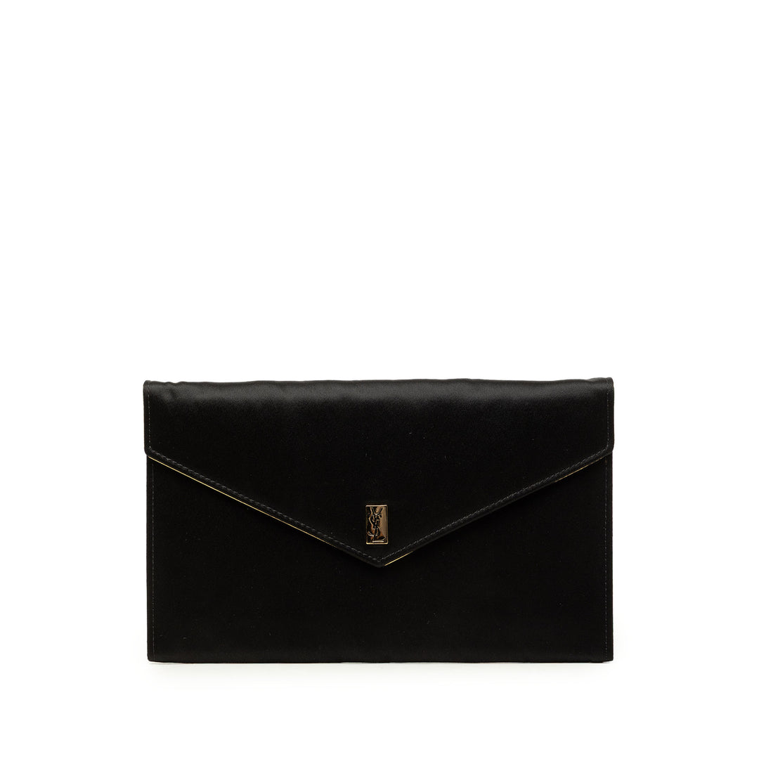 Saint Laurent Enveloppe Pochette Noir – vue principale – GABY PARIS