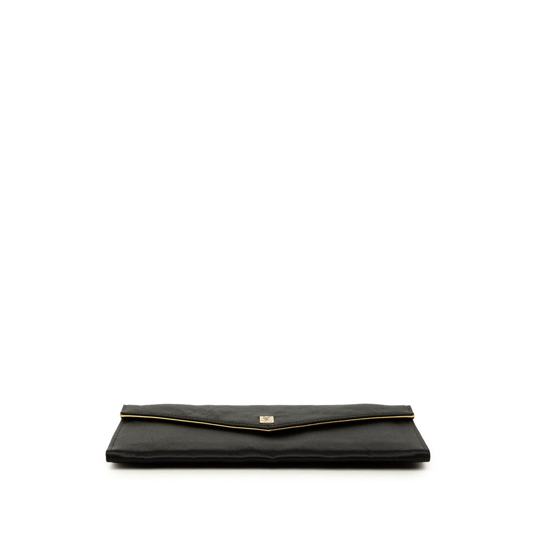 Saint Laurent Enveloppe Pochette Noir – vue 3 – GABY PARIS