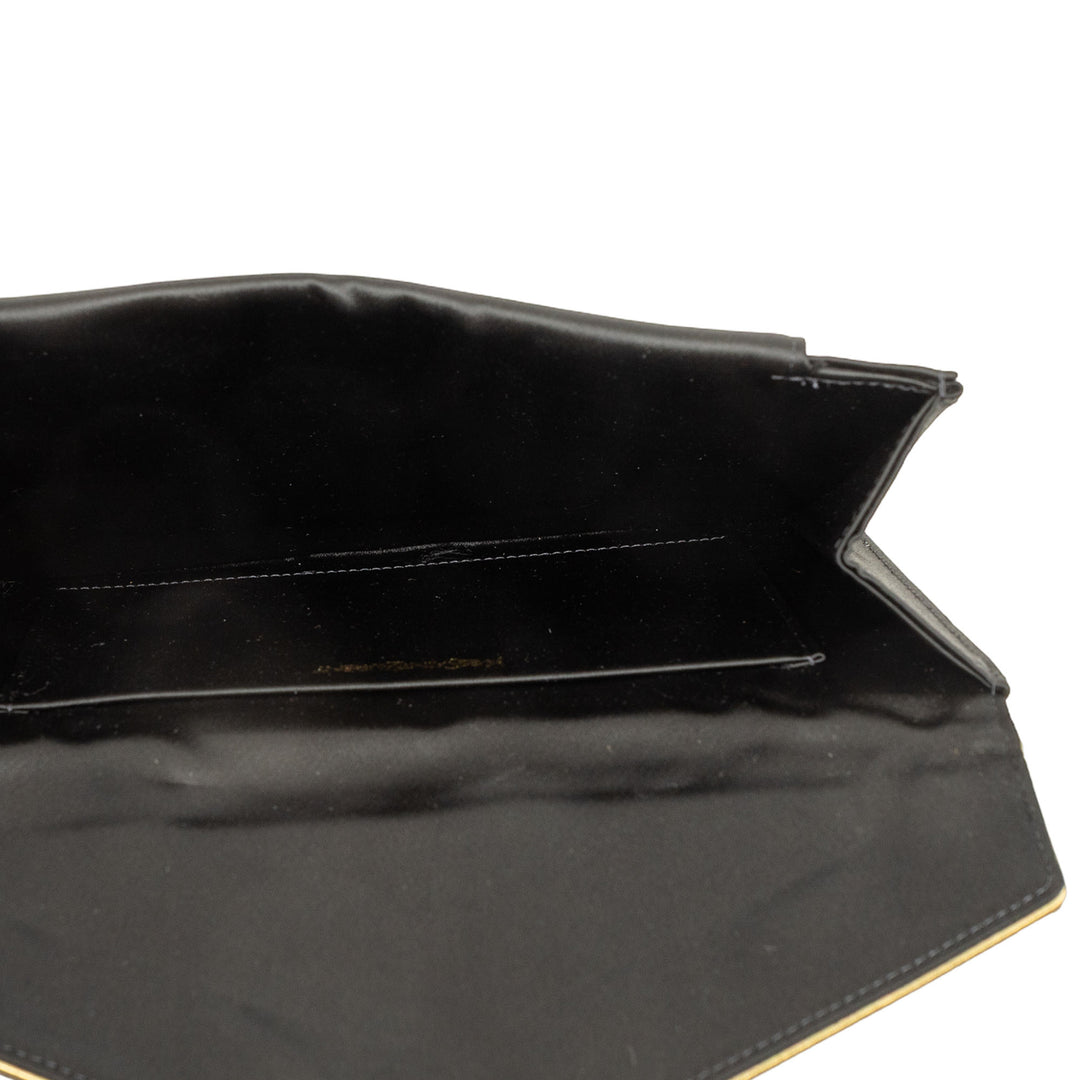 Saint Laurent Enveloppe Pochette Noir – vue 4 – GABY PARIS