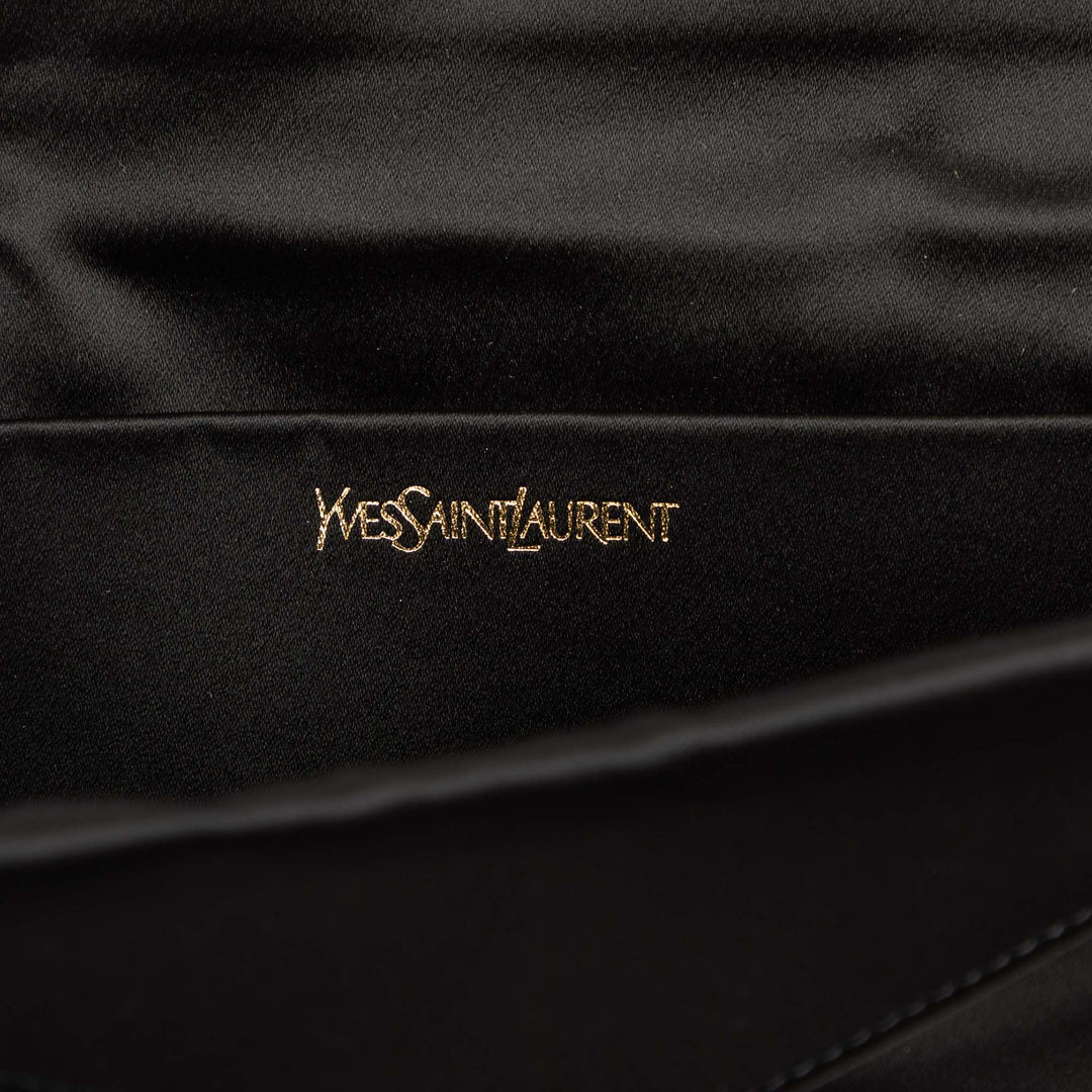 Saint Laurent Enveloppe Pochette Noir – vue 5 – GABY PARIS