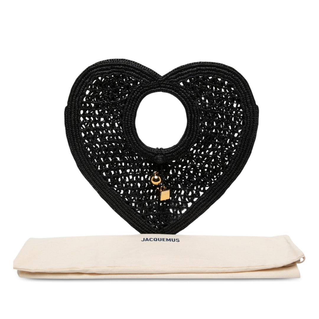 Jacquemus Sac à main Le Spiaggia Coeur Noir – vue 9 – GABY PARIS