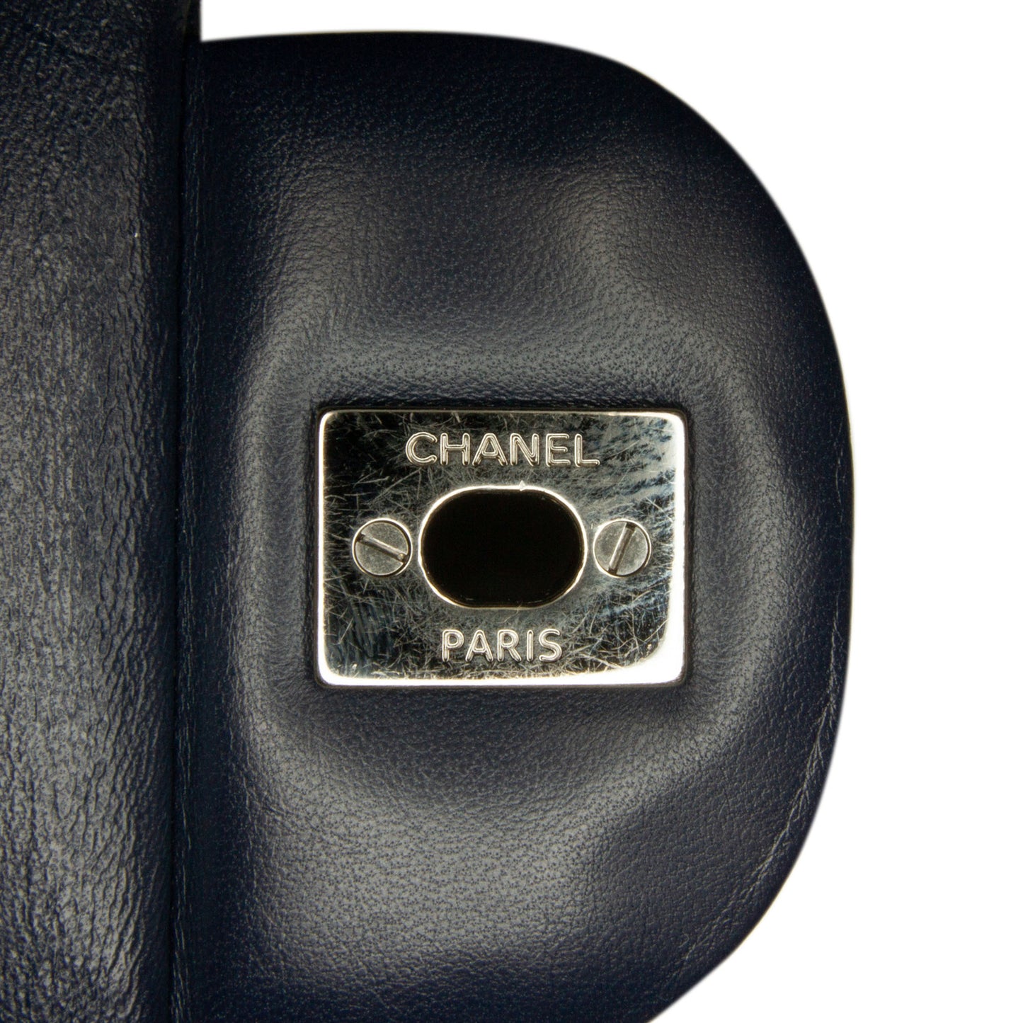 Jumbo Classic Lambskin Double Flap Blue - Gaby Paris