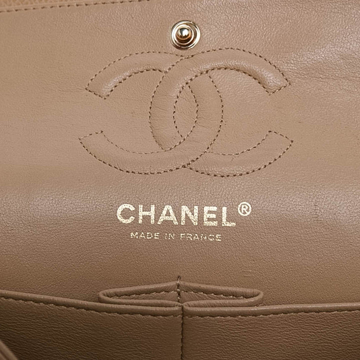 Chanel Classic Double rabat Petit Cuir caviar Marron – vue 5 – GABY PARIS