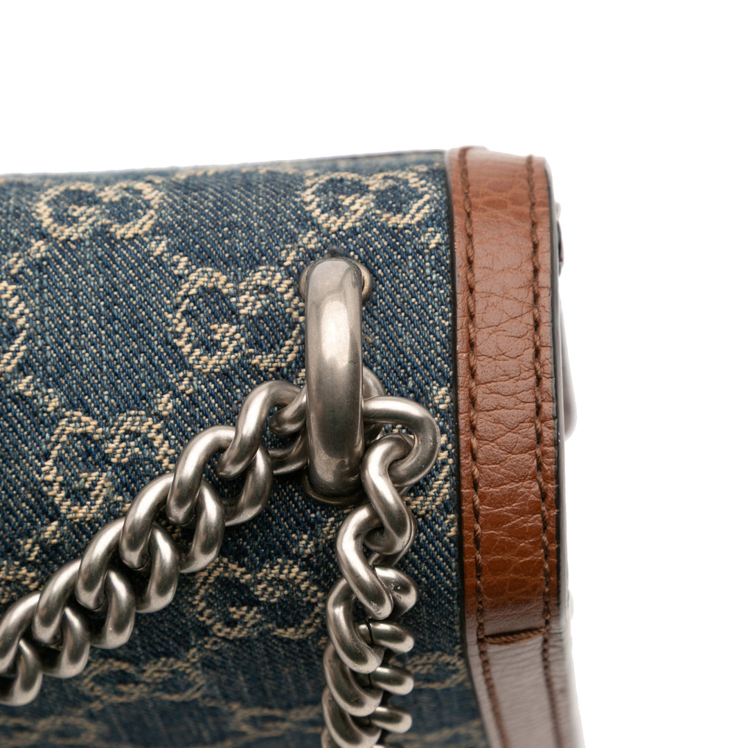 GG Dionysus Sac Moyen Jean Bleu