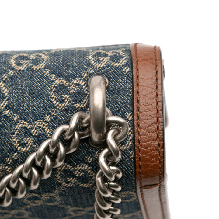 GG Dionysus Sac Moyen Jean Bleu
