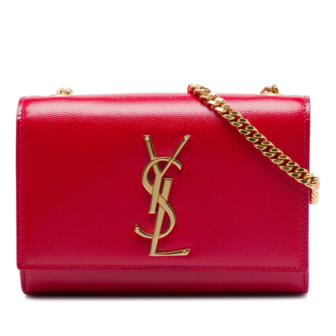 Grain de Poudre Kate Sac Petit Monogram Rouge