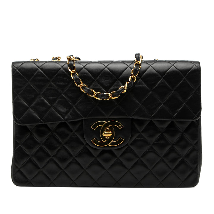 Chanel Maxi XL Classic Cuir d’agneau Simple rabat