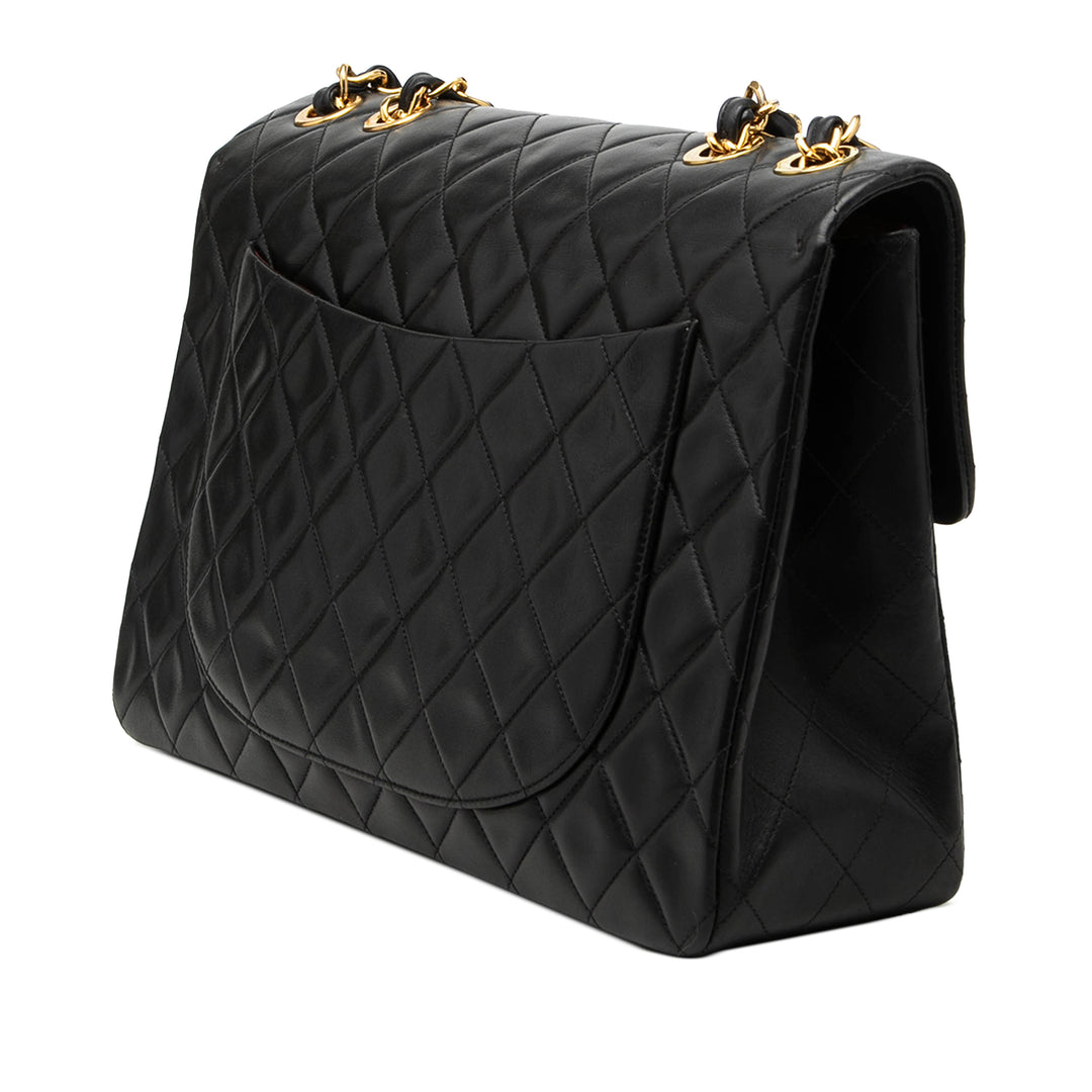 Chanel Maxi XL Classic Cuir d’agneau Simple rabat