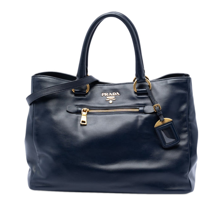Prada Soft Cuir de veau Shopping Cabas